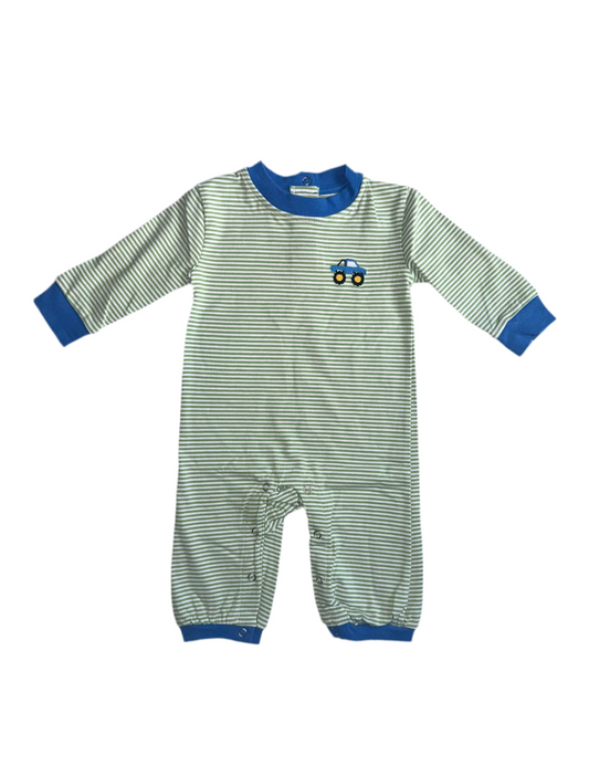 Monster Truck Longsleeve Boys Romper