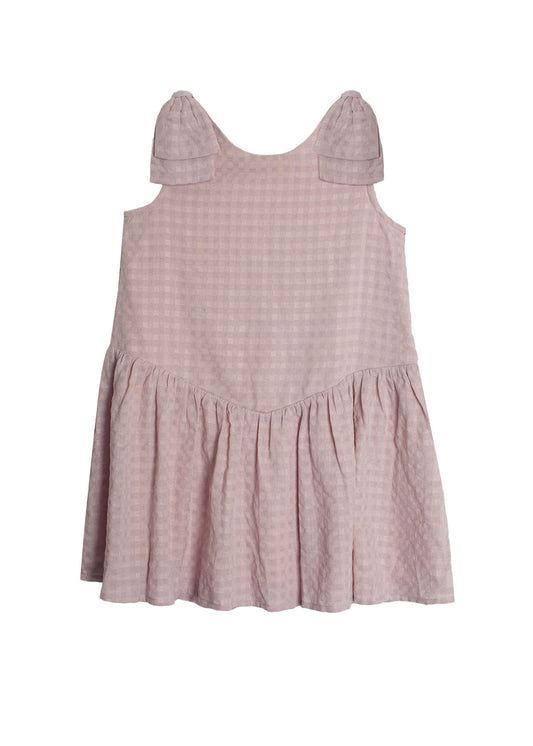 Checkmate Ruffle Sleeve Girls Dress