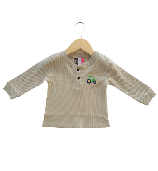 Tractor Henley Boys Shirt