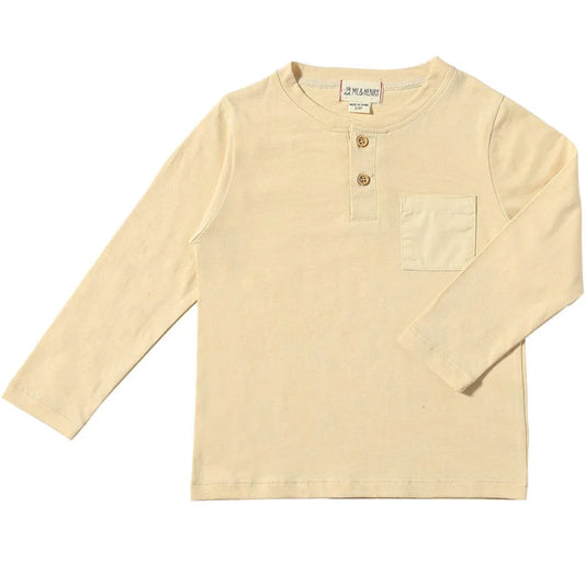 Cream Harvard Boys Henley