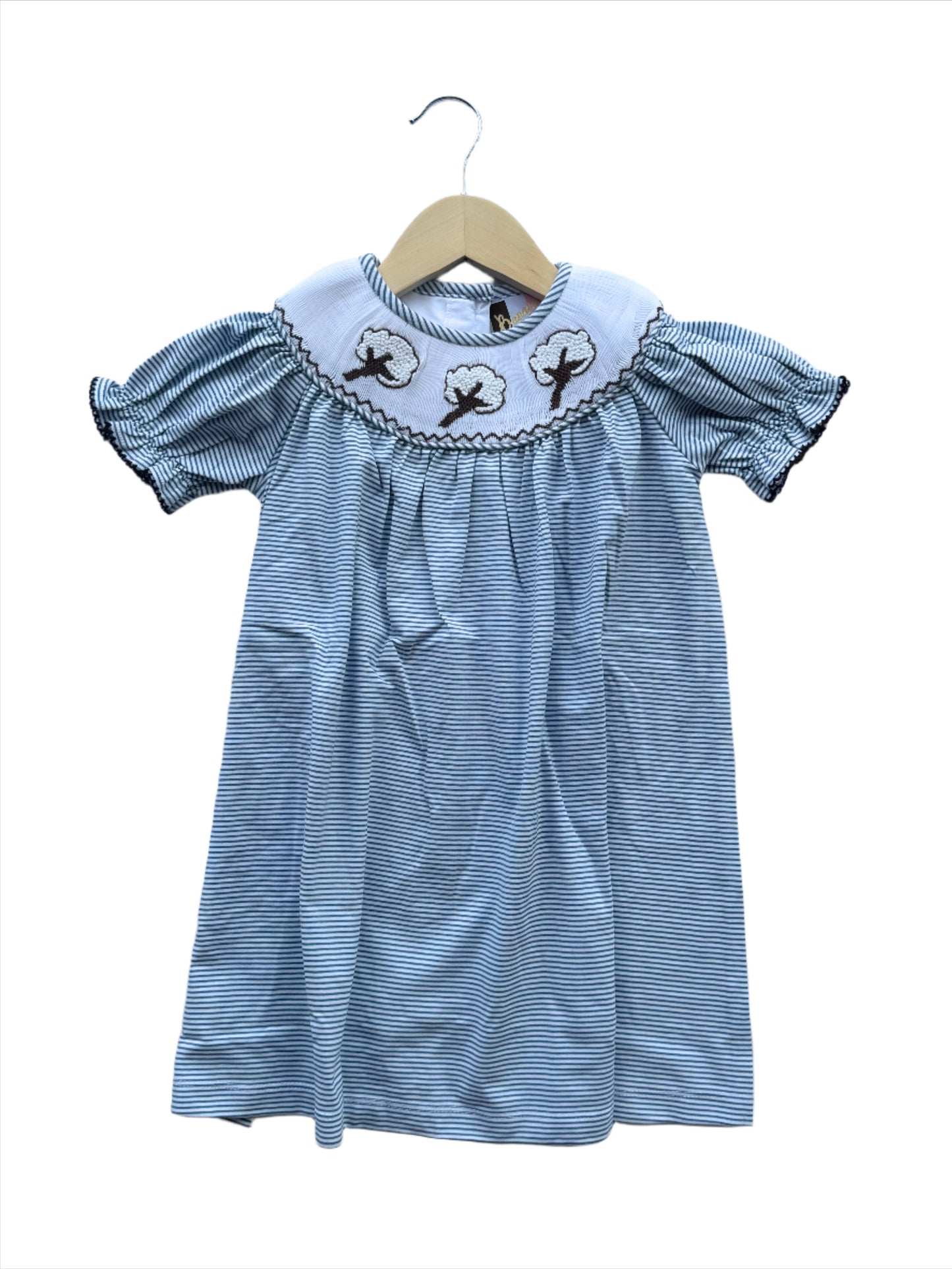 Cotton Smocked Girls Bishop