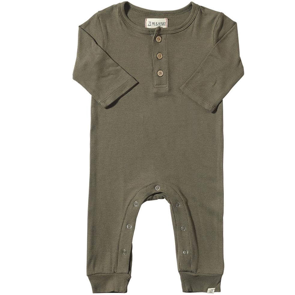 Mason Ribbed Boys Romper