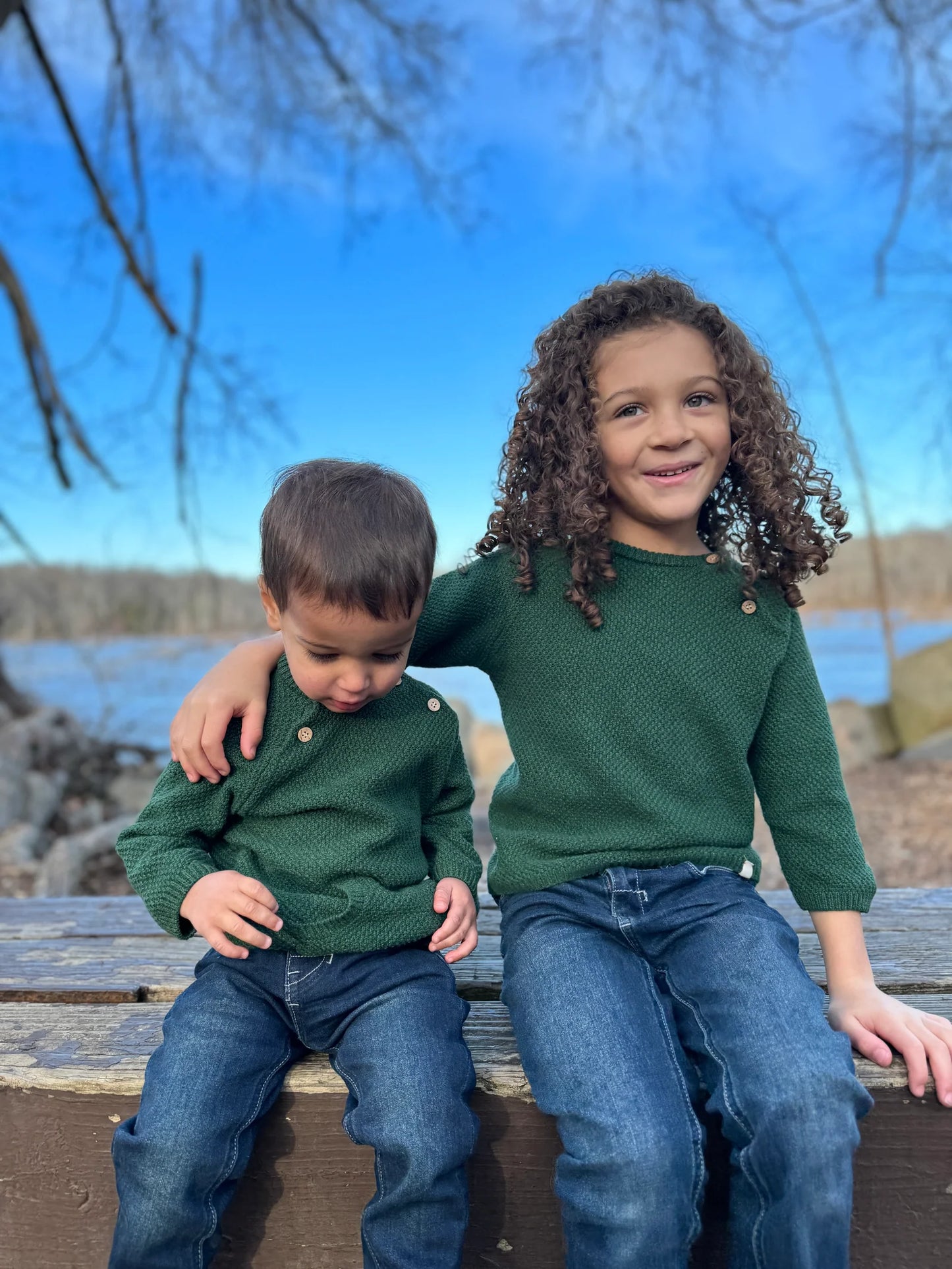 Green Roan Boys Sweater