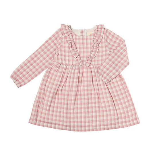 Pink Plaid Rowan Girls Dress